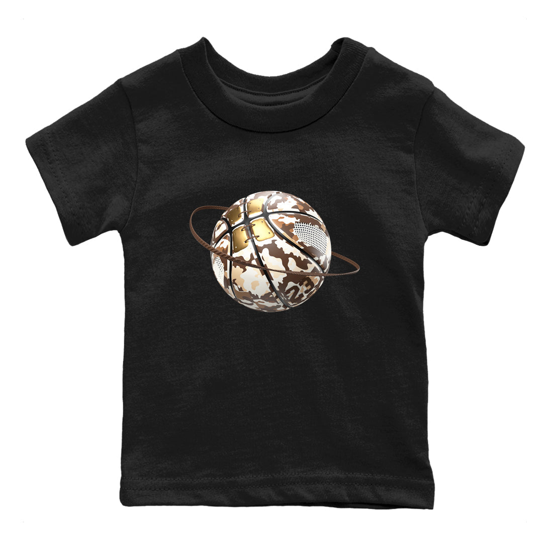 Camo Basketball Planet snkmatch Tees Kids - Air Jordan 5 Golden Ticket