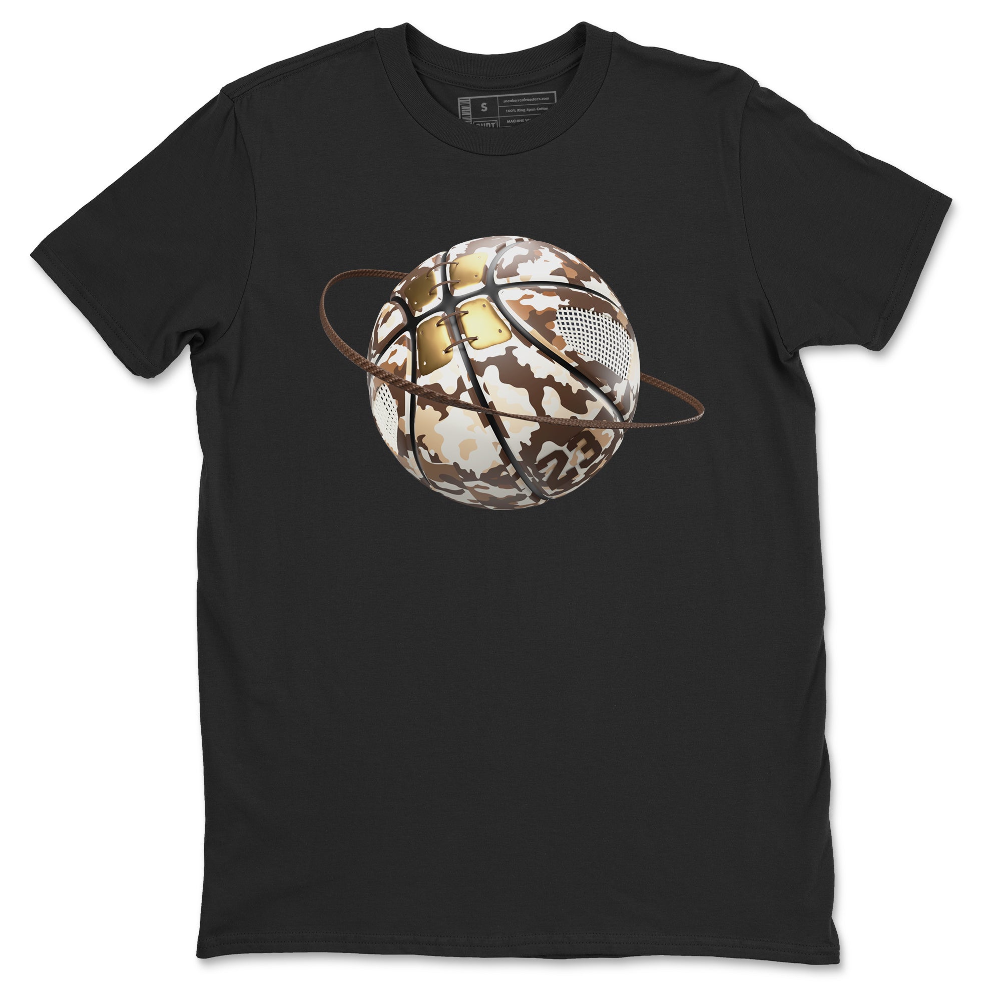 Camo Basketball Planet snkmatch Tees - Air Jordan 5 Golden Ticket