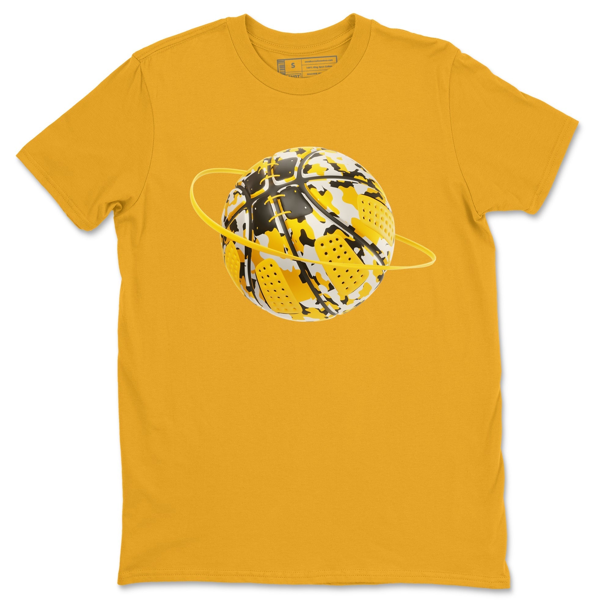 Camo Basketball Planet snkmatch Tee - Air Jordan 6 Yellow Ochre