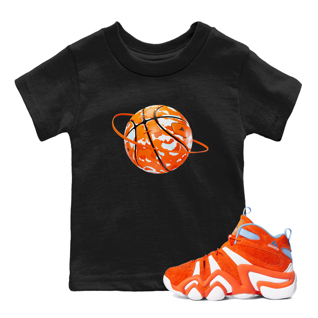 Camo Basketball Planet snkmatch Tee Kids - Crazy 8 Team Orange