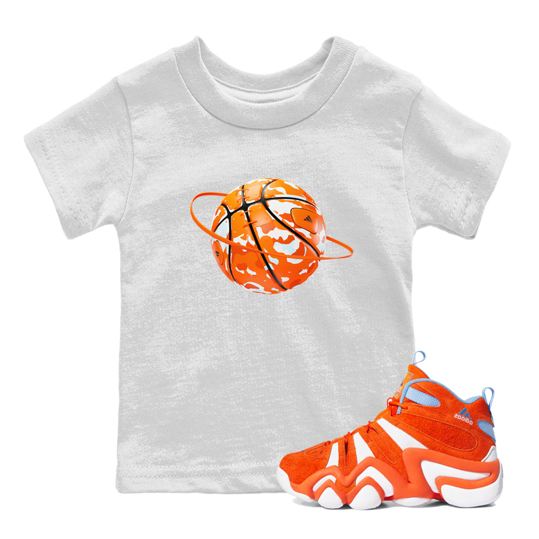 Camo Basketball Planet snkmatch Tee Kids - Crazy 8 Team Orange