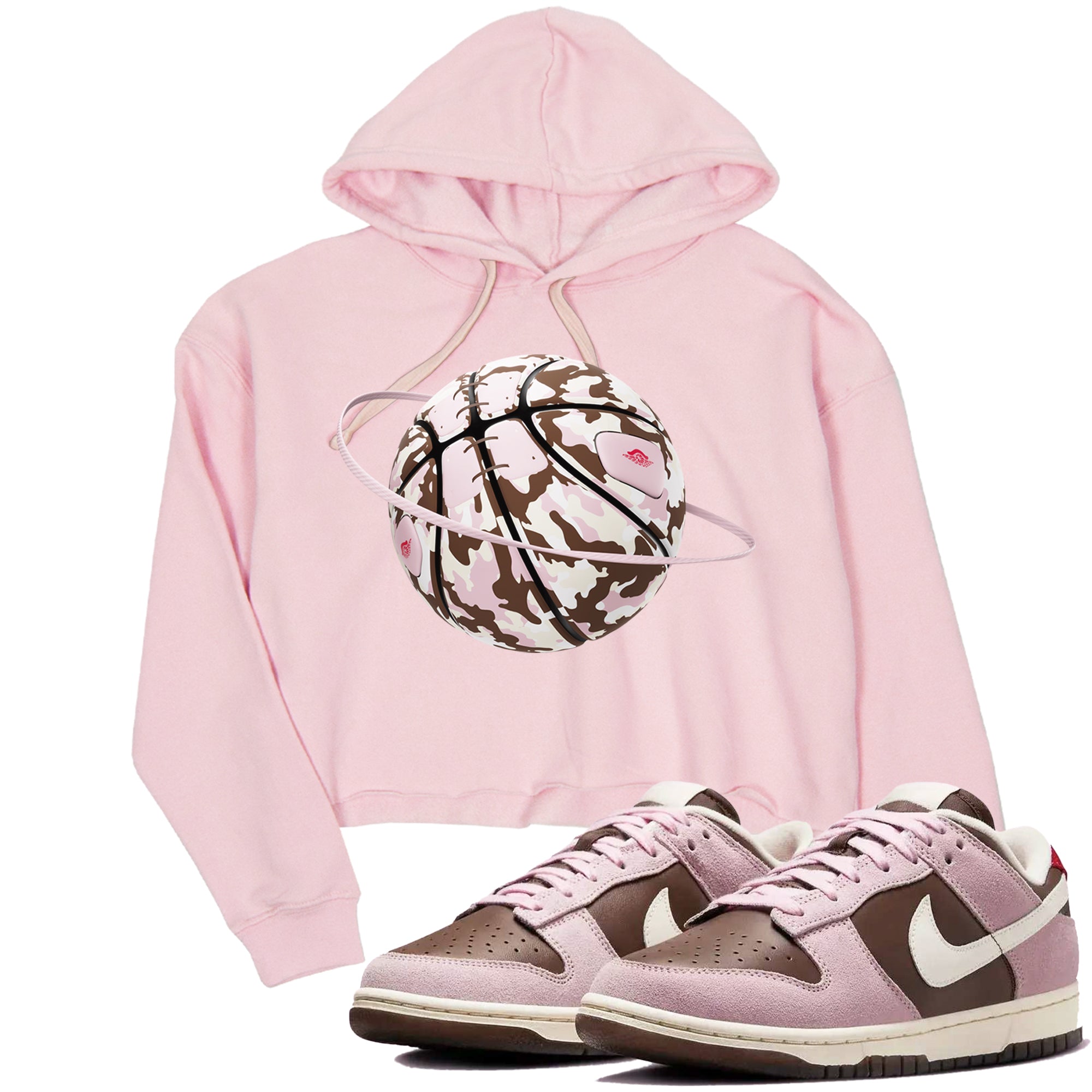 Camo Basketball Planet snkmatch Women's Top - Dunk Cacao Wow And Pink Foam