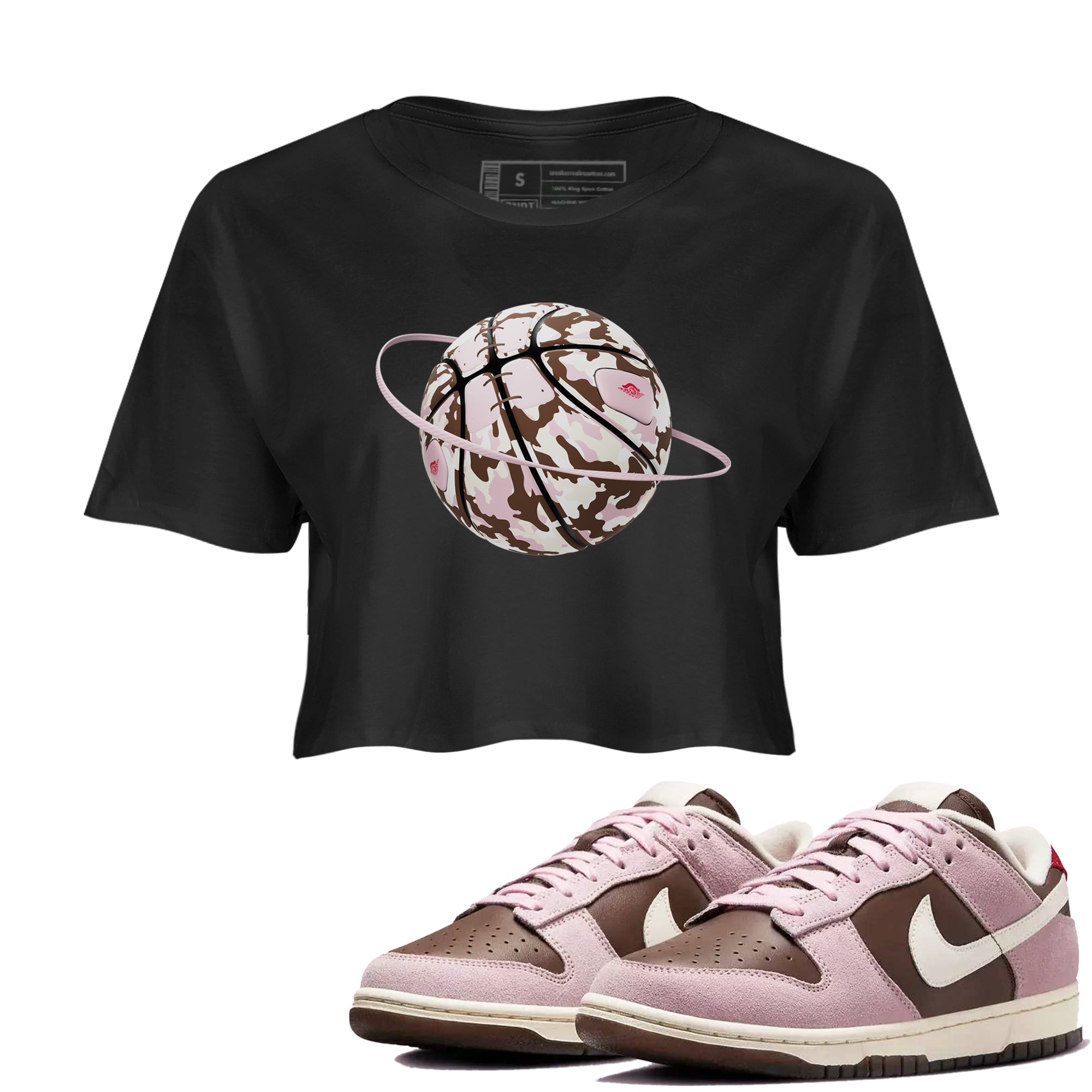 Camo Basketball Planet snkmatch Women's Top - Dunk Cacao Wow And Pink Foam