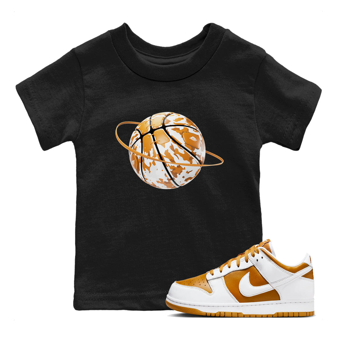 Camo Basketball Planet snkmatch Tees Kids - Dunk Dark Curry