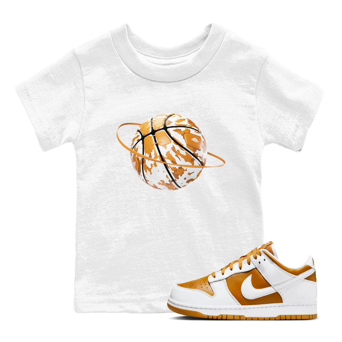 Camo Basketball Planet snkmatch Tees Kids - Dunk Dark Curry