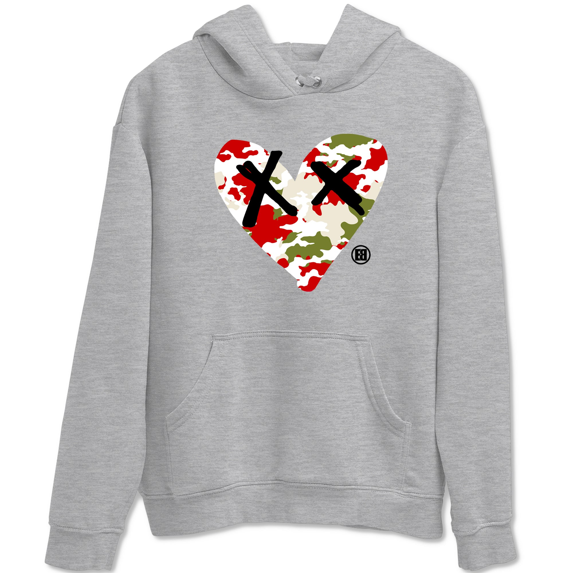 Camo Heart snkmatch Tees - Air Jordan 1 Travis Scott Olive