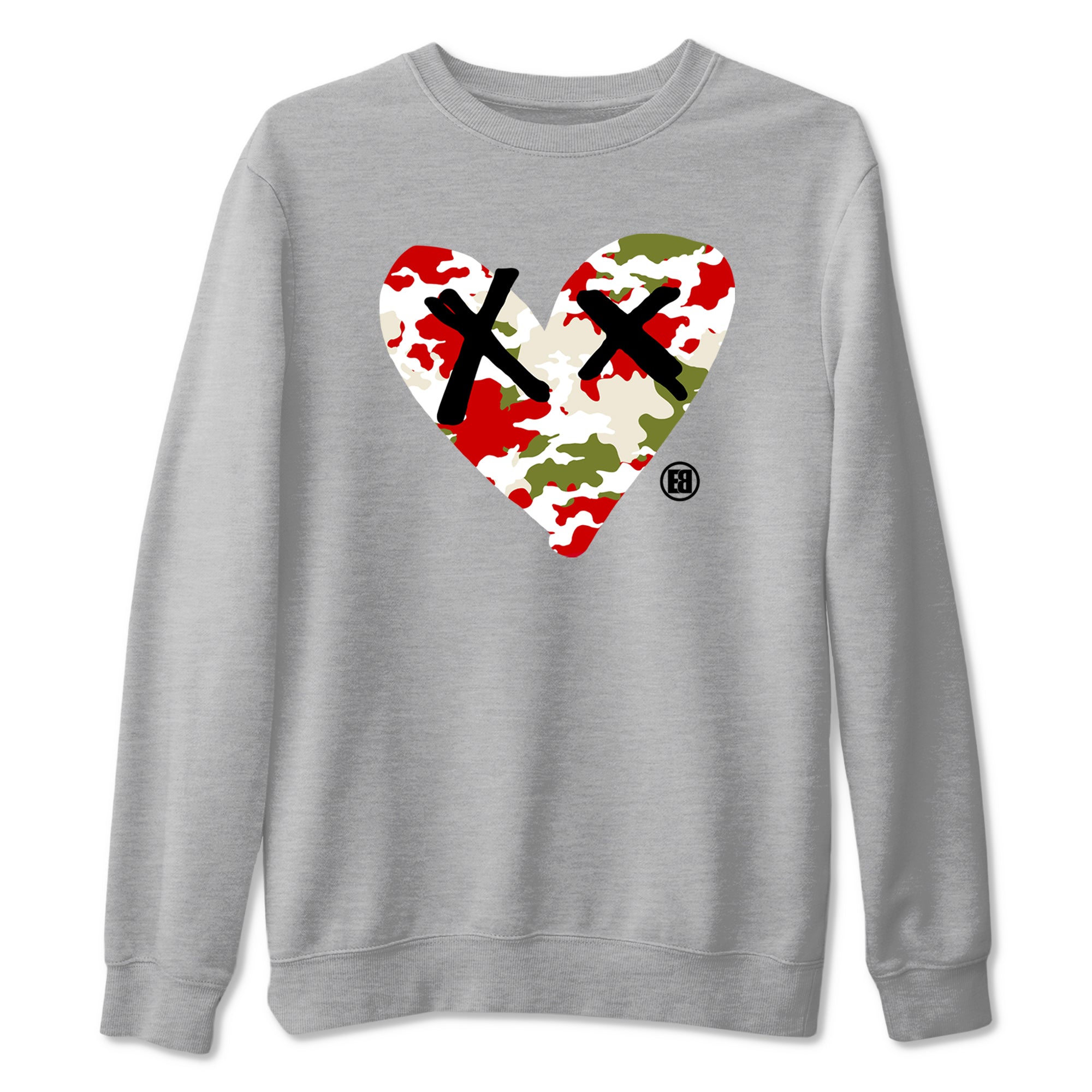 Camo Heart snkmatch Tees - Air Jordan 1 Travis Scott Olive