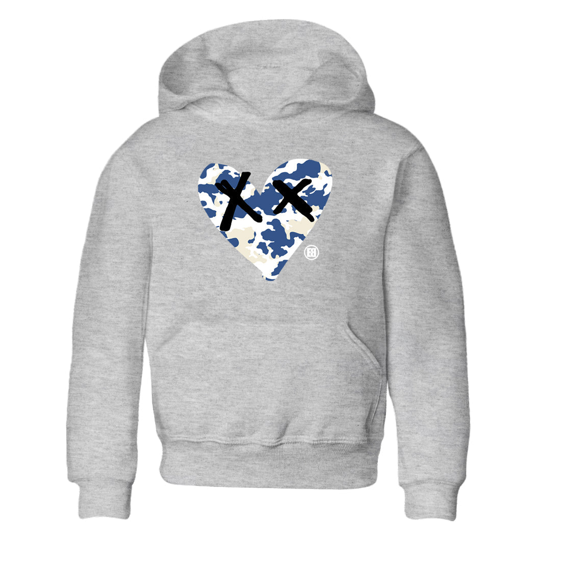 Camo Heart snkmatch Tees Kids - Air Jordan 3 A Ma Maniere x Diffused Blue