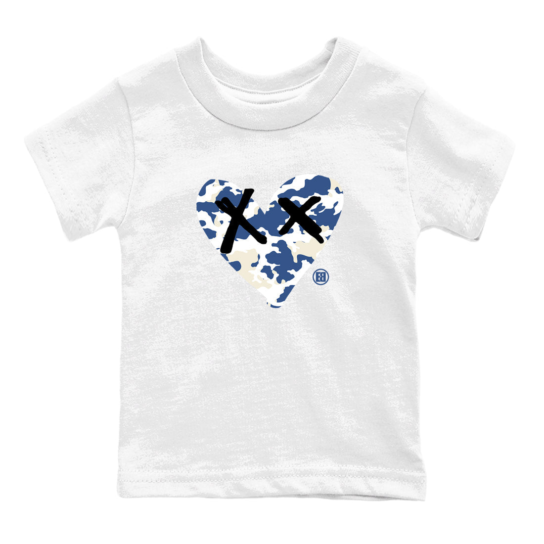 Camo Heart snkmatch Tees Kids - Air Jordan 3 A Ma Maniere x Diffused Blue