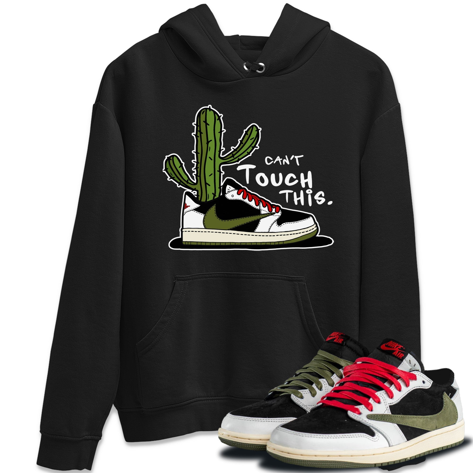 Can't Touch This Unisex Tops - Air Jordan 1 Travis Scott Olive