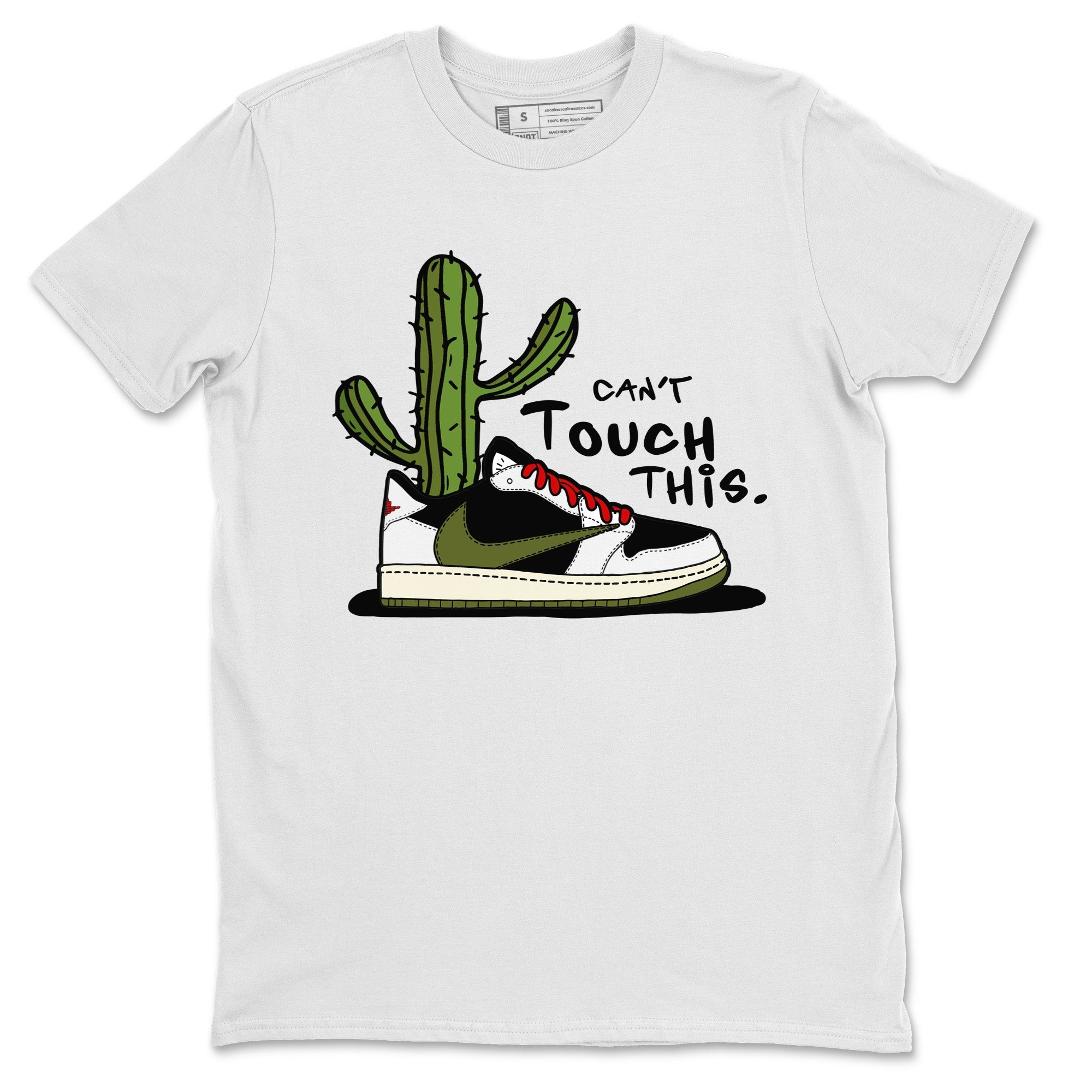 Can't Touch This Unisex Tops - Air Jordan 1 Travis Scott Olive