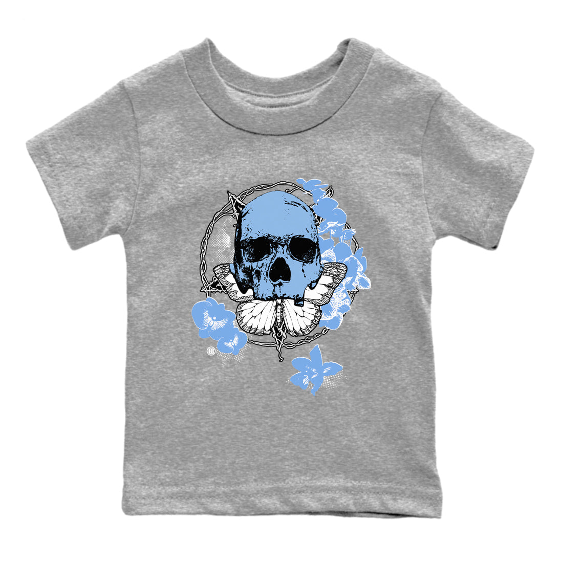Carpe Diem Skull snkmatch Tees Kids - Air Jordan 11 Legend Blue