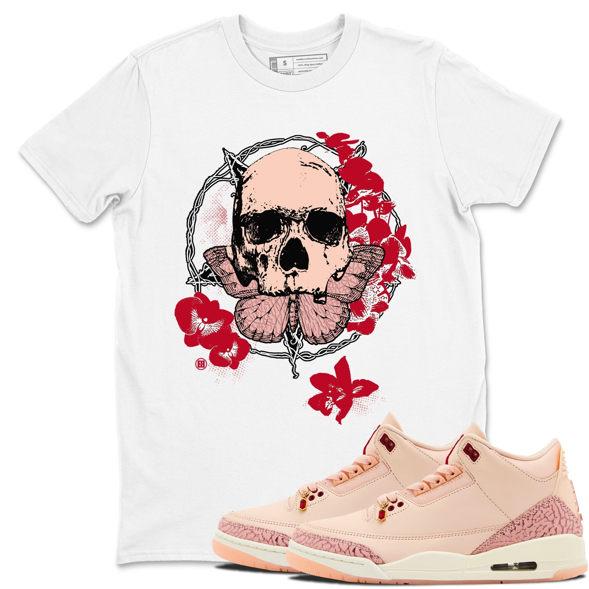Carpe Diem Skull snkmatch Tees - Air Jordan 3 Valentines Day
