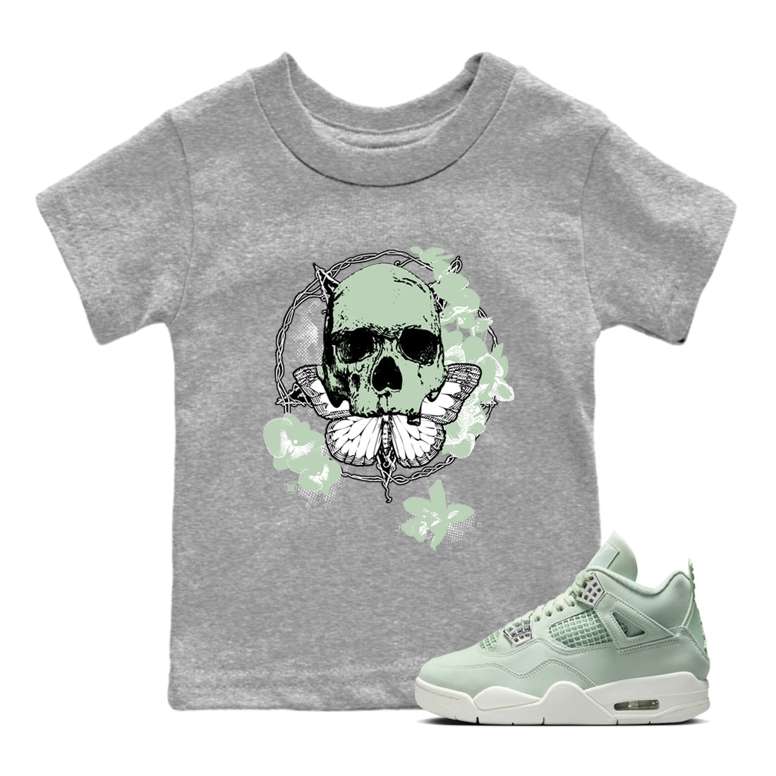 Carpe Diem Skull snkmatch Tees Kids - Air Jordan 4 Abundance