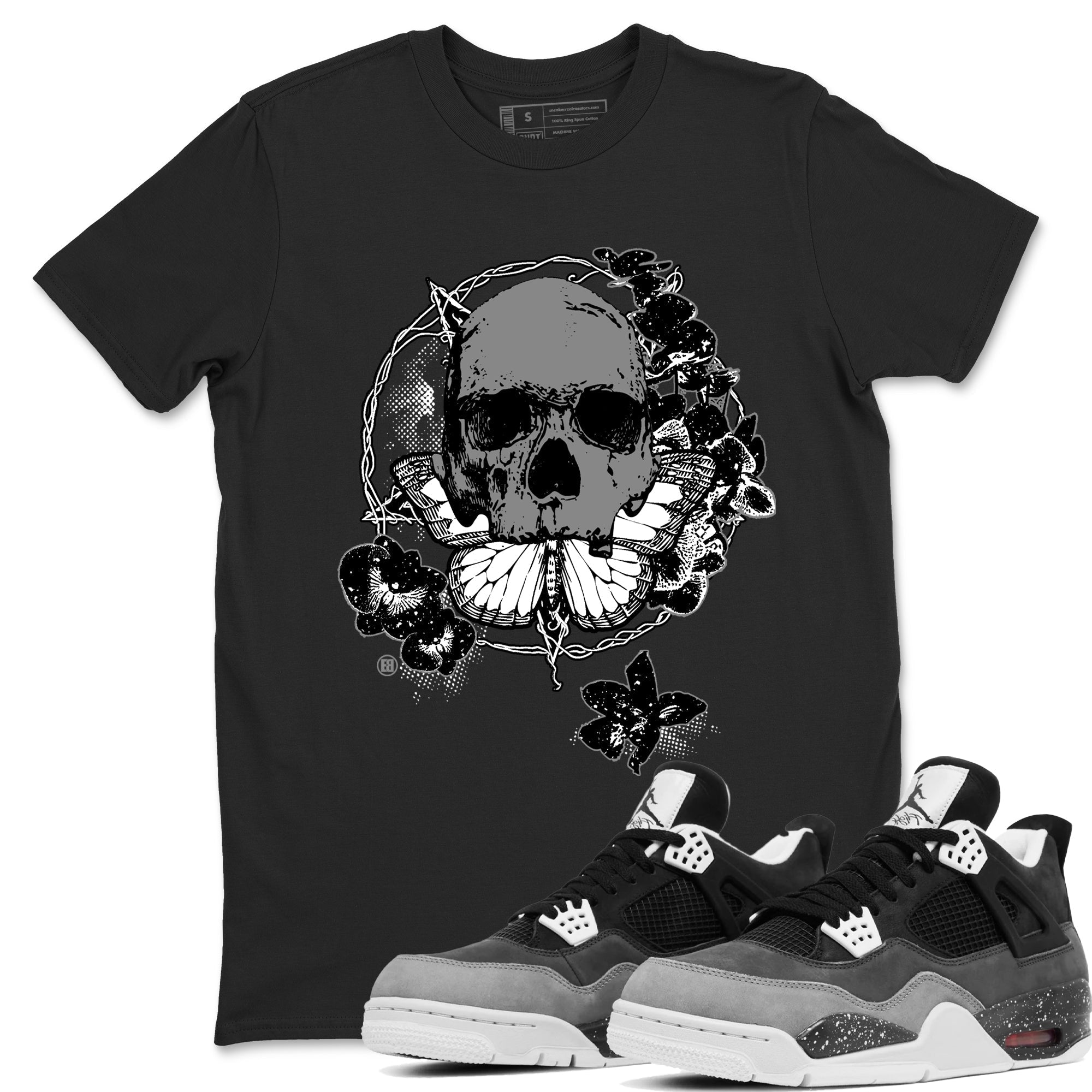 Carpe Diem Skull snkmatch Tees - Air Jordan 4 Fear