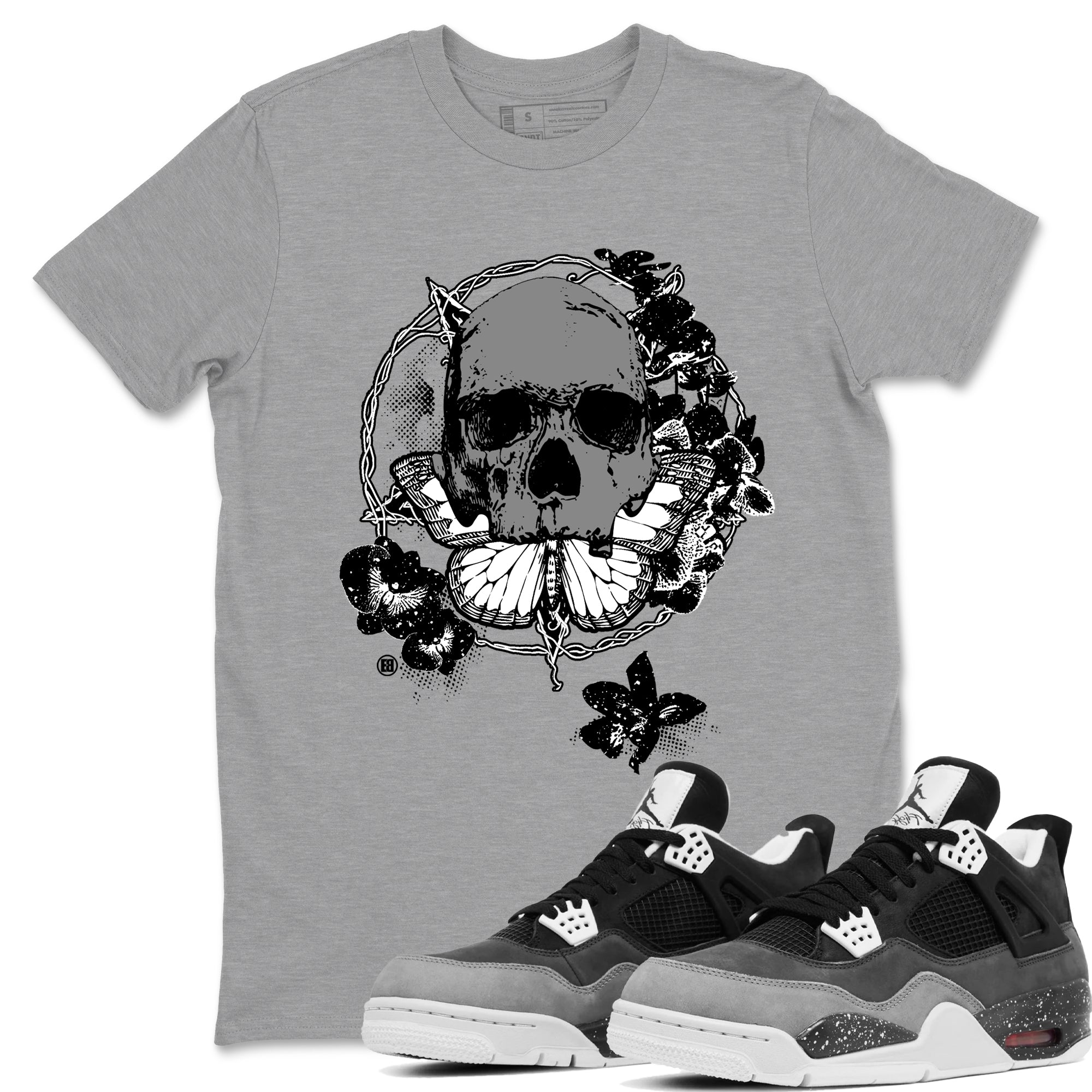 Carpe Diem Skull snkmatch Tees - Air Jordan 4 Fear