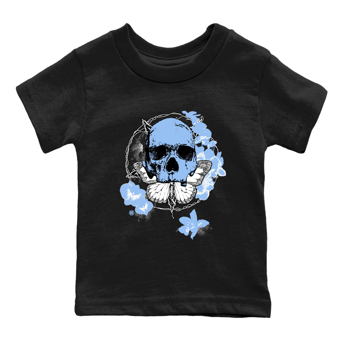 Carpe Diem Skull snkmatch Tees Kids - Air Jordan 4 Forget Me Not