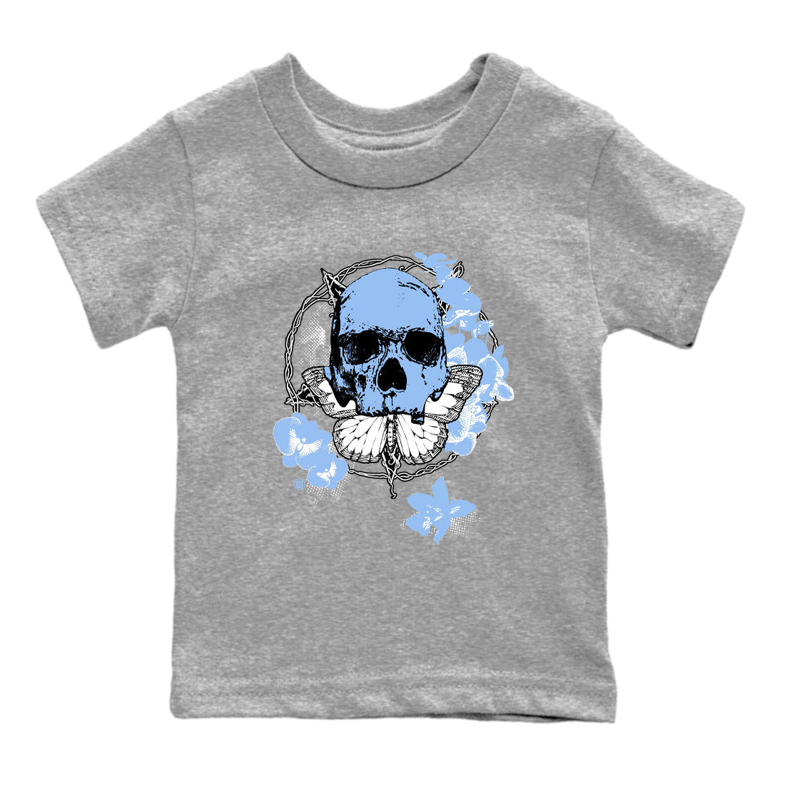 Carpe Diem Skull snkmatch Tees Kids - Air Jordan 4 Forget Me Not