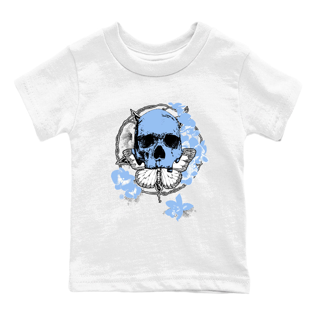 Carpe Diem Skull snkmatch Tees Kids - Air Jordan 4 Forget Me Not