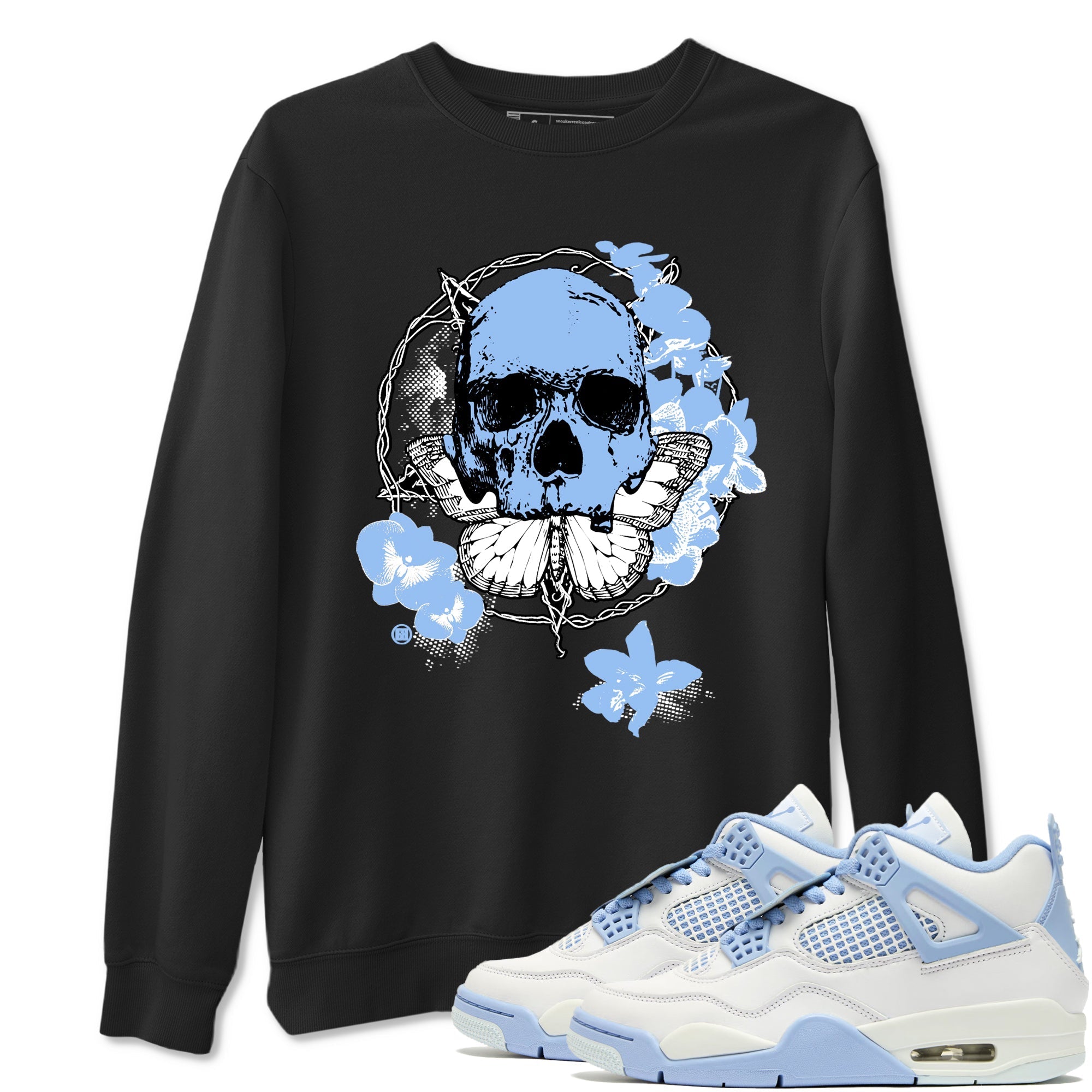 Carpe Diem Skull snkmatch Tees - Air Jordan 4 Forget Me Not