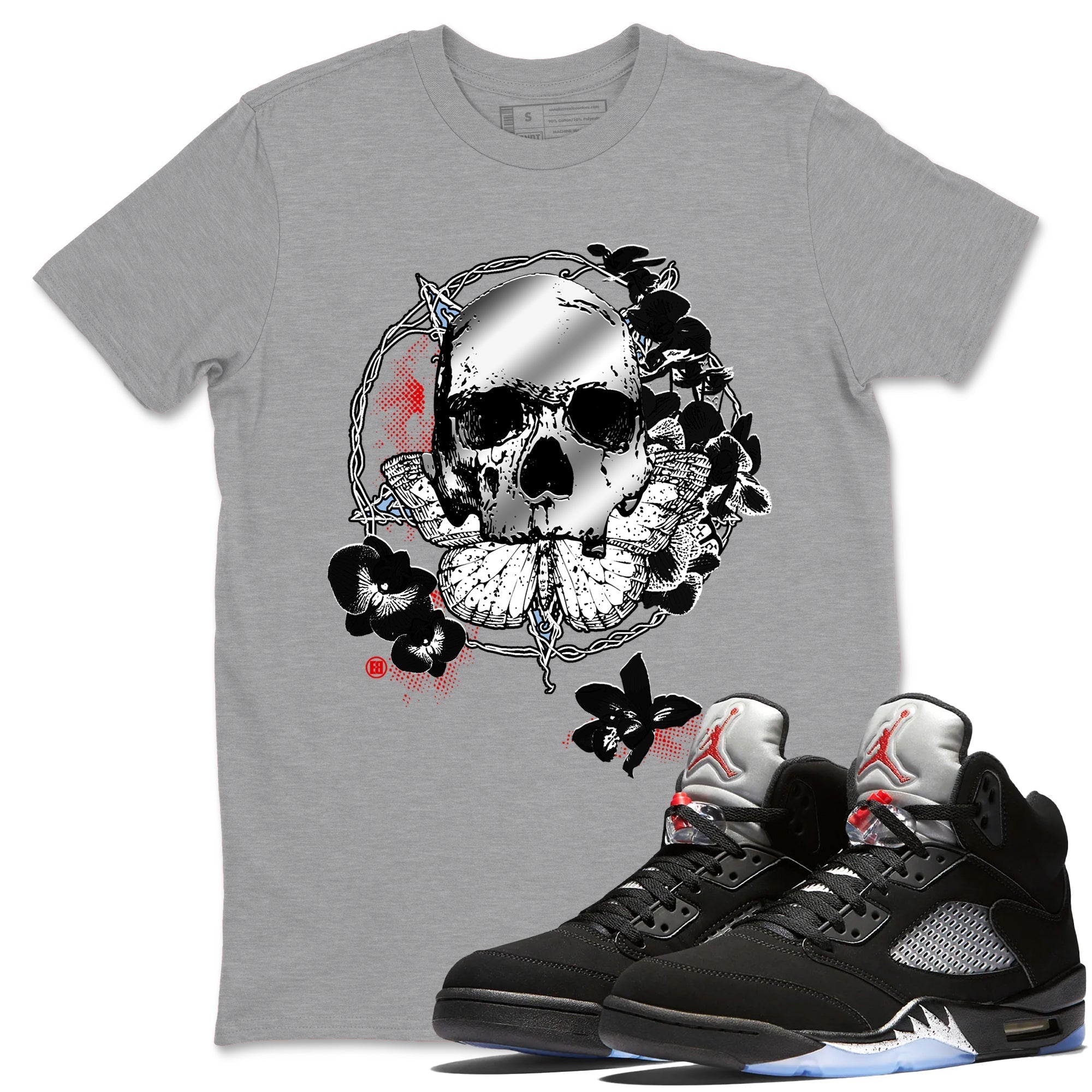 Carpe Diem Skull snkmatch Tees - Air Jordan 5 Reimagined