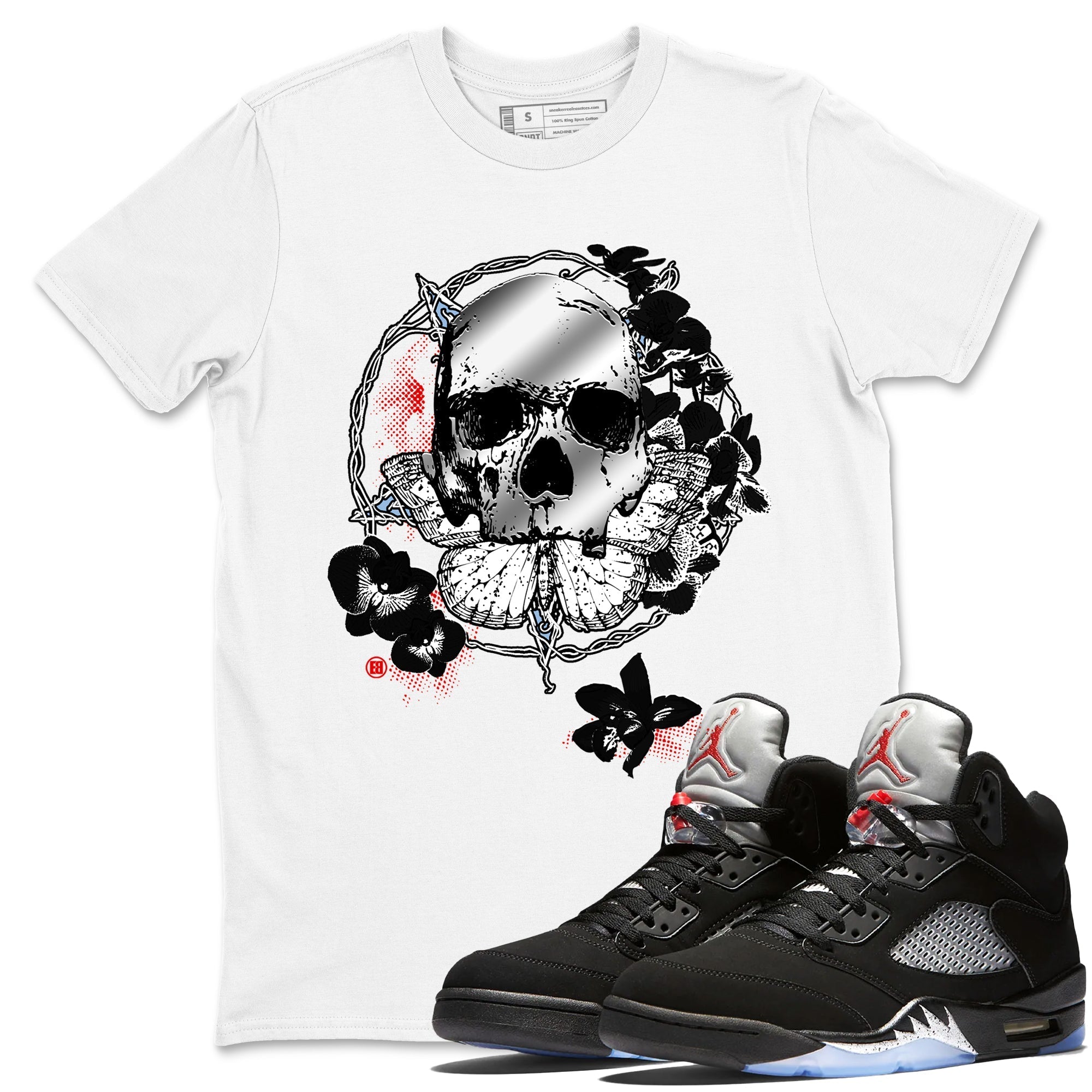 Carpe Diem Skull snkmatch Tees - Air Jordan 5 Reimagined