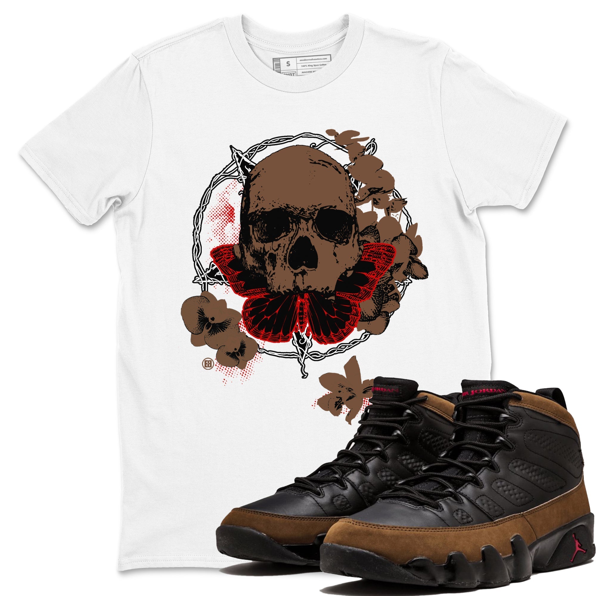 Carpe Diem Skull snkmatch Tees - Air Jordan 9 Olive