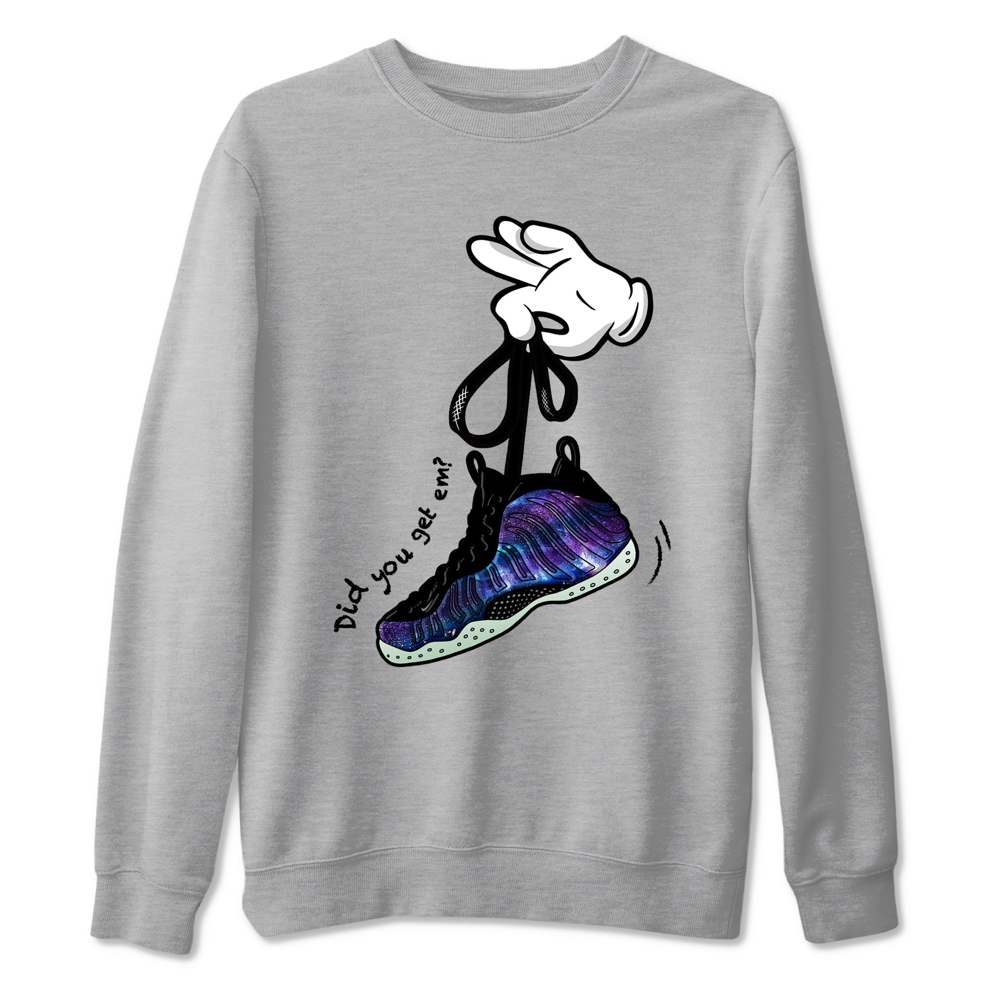 Cartoon Hands snkmatch Tees - Air Foamposite One Galaxy