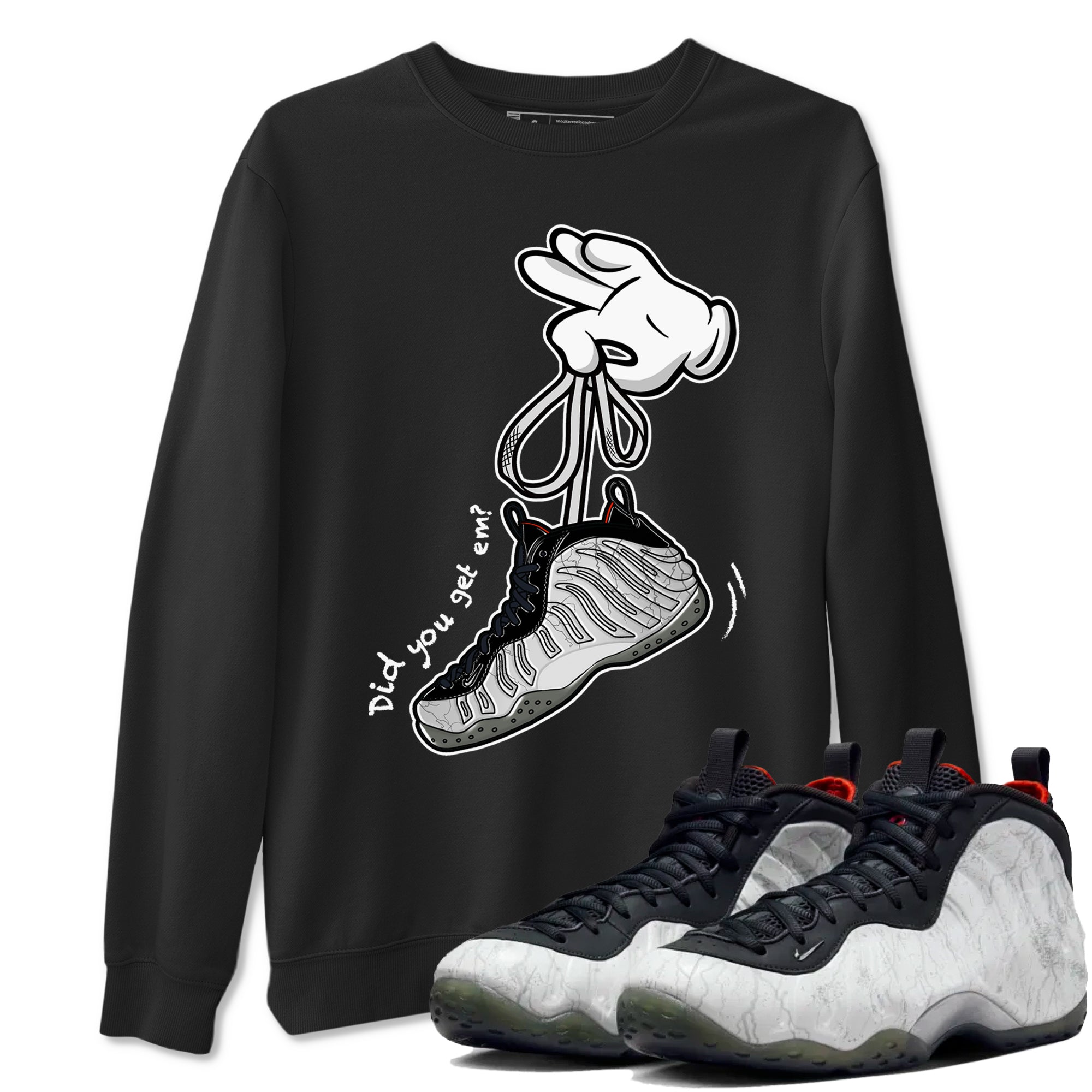 Cartoon Hands snkmatch Tees - Air Foamposite One Jin