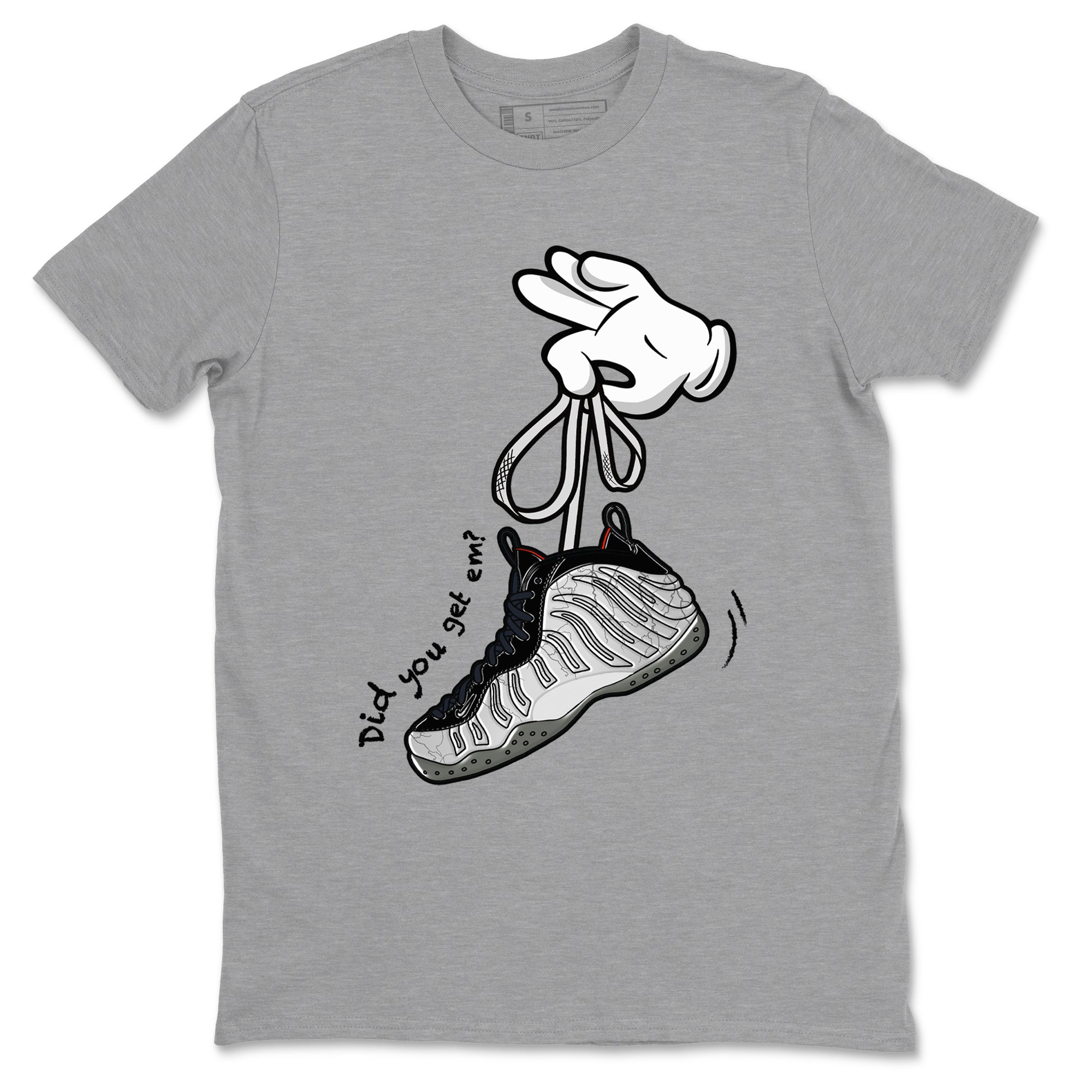 Cartoon Hands snkmatch Tees - Air Foamposite One Jin