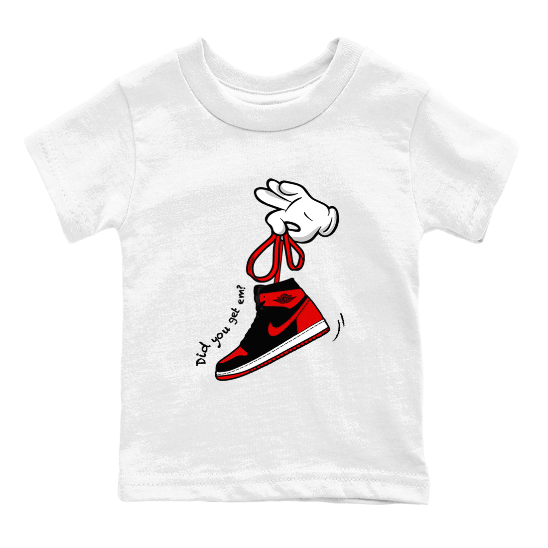 Cartoon Hands snkmatch Tees Kids - Air Jordan 1 '85 Bred