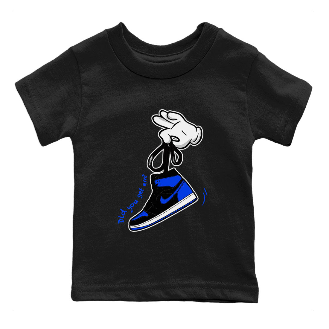 Cartoon Hands snkmatch Tee Kids - Air Jordan 1 Royal Reimagined