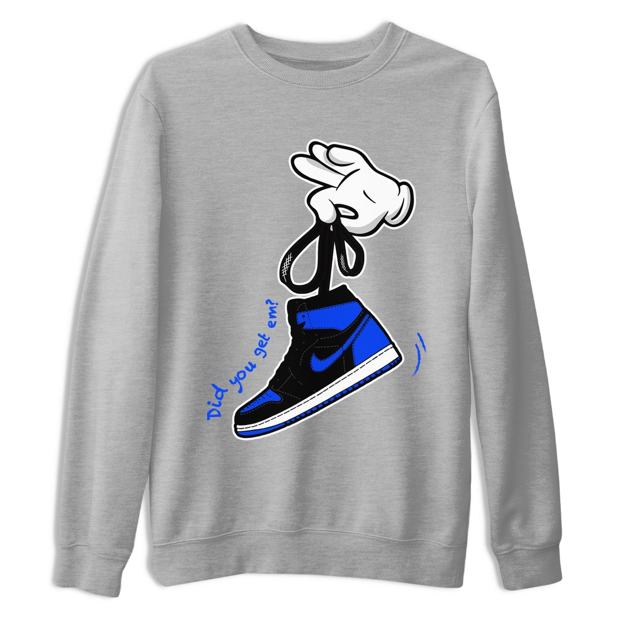 Cartoon Hands snkmatch Tee - Air Jordan 1 Royal Reimagined