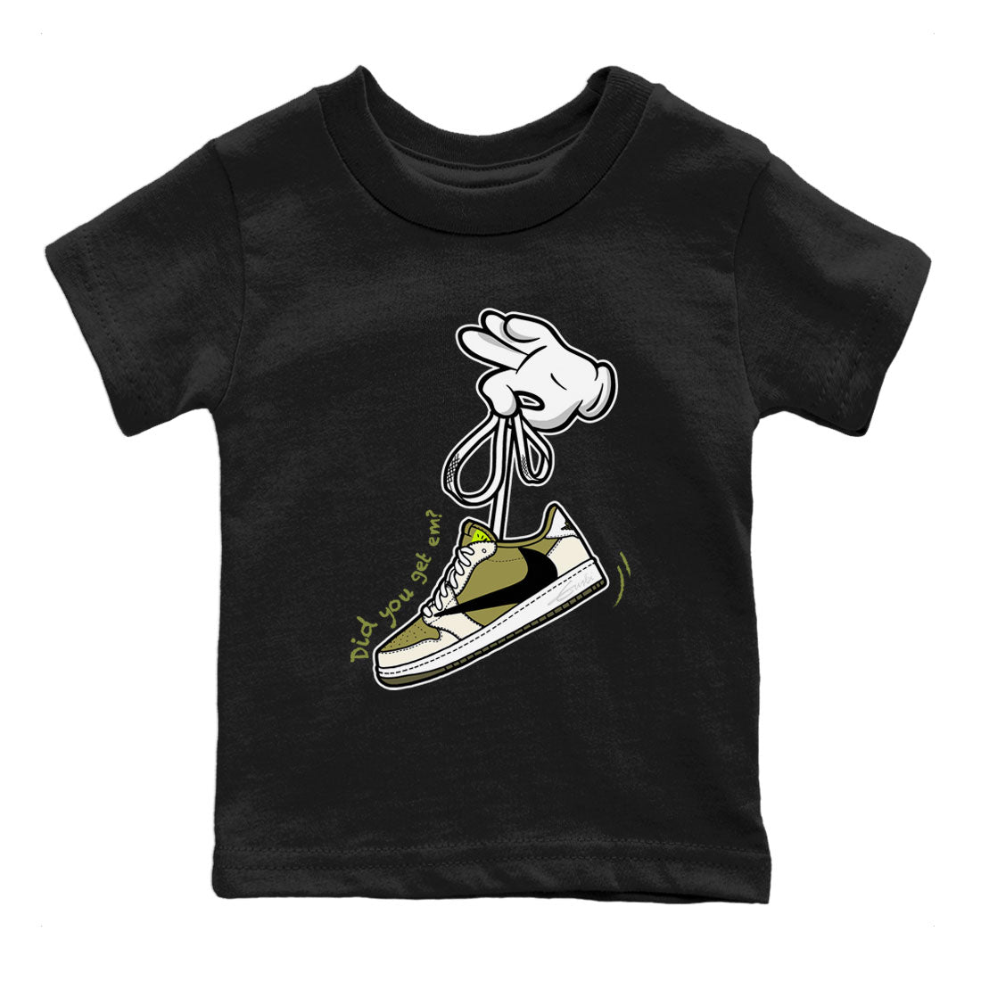 Cartoon Hands snkmatch Tee Kids - Air Jordan 1 Travis Scott Golf