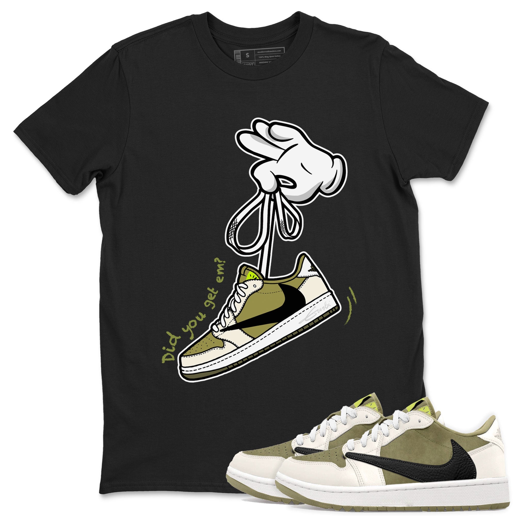 Cartoon Hands snkmatch Tee - Air Jordan 1 Travis Scott Golf