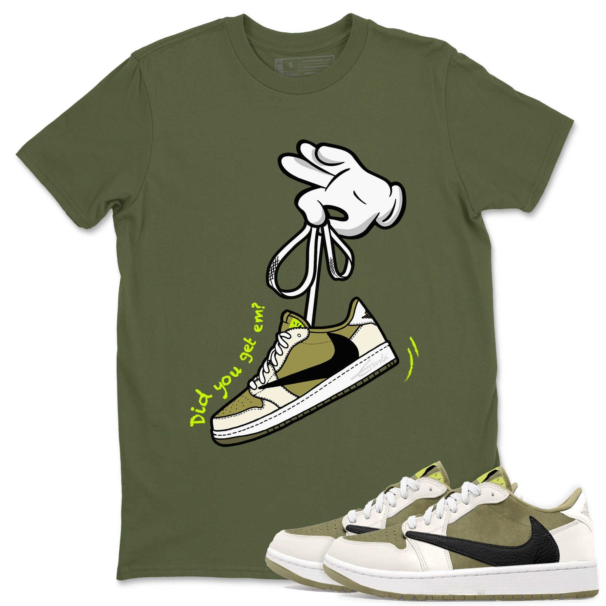 Cartoon Hands snkmatch Tee - Air Jordan 1 Travis Scott Golf