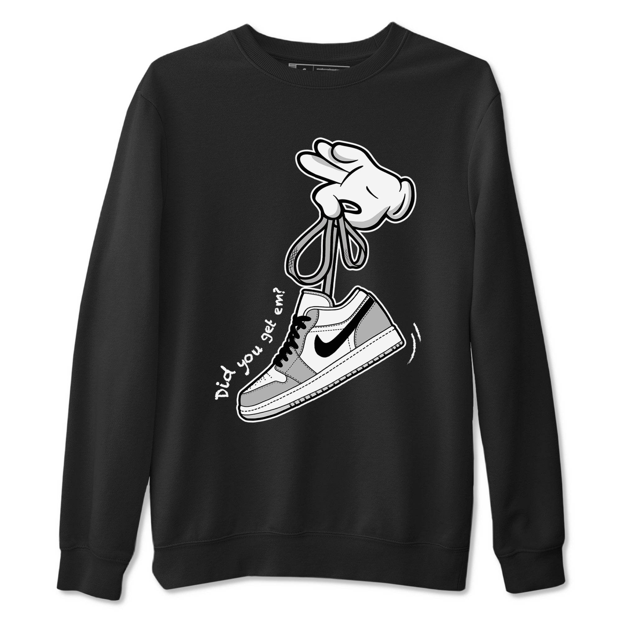 Cartoon Hands snkmatch Tees - Air Jordan 1 Wolf Grey