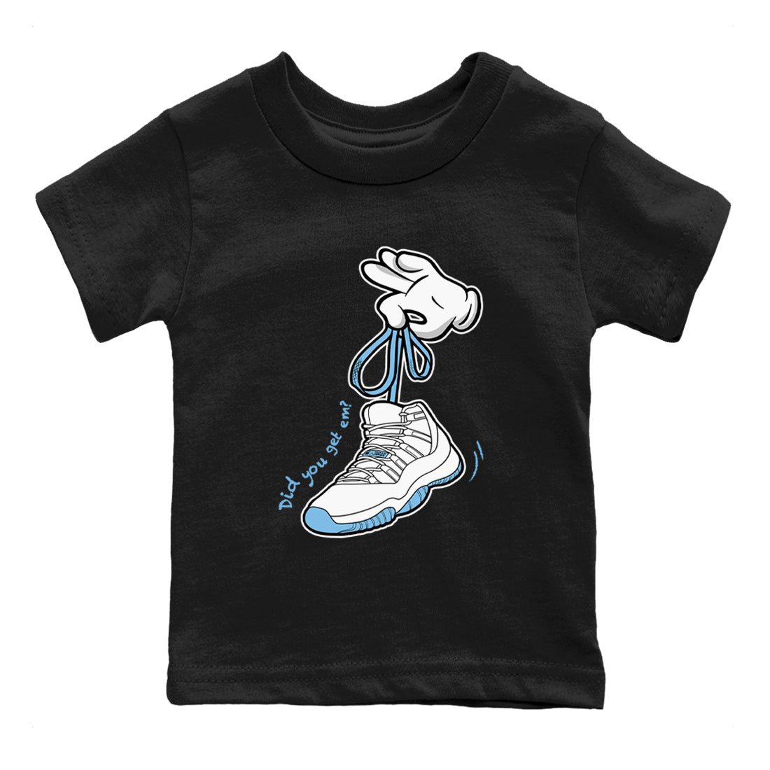 Cartoon Hands snkmatch Tees Kids - Air Jordan 11 Legend Blue