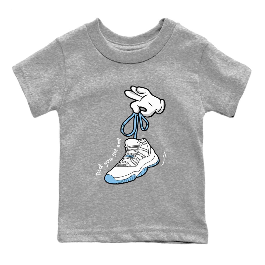 Cartoon Hands snkmatch Tees Kids - Air Jordan 11 Legend Blue