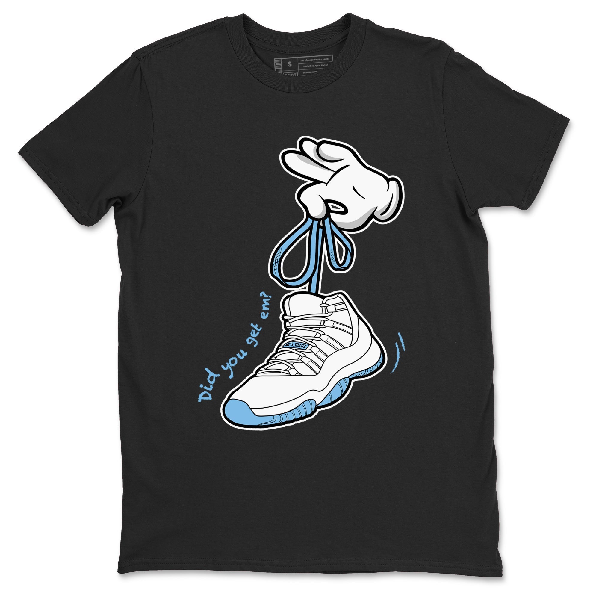 Cartoon Hands snkmatch Tees - Air Jordan 11 Legend Blue