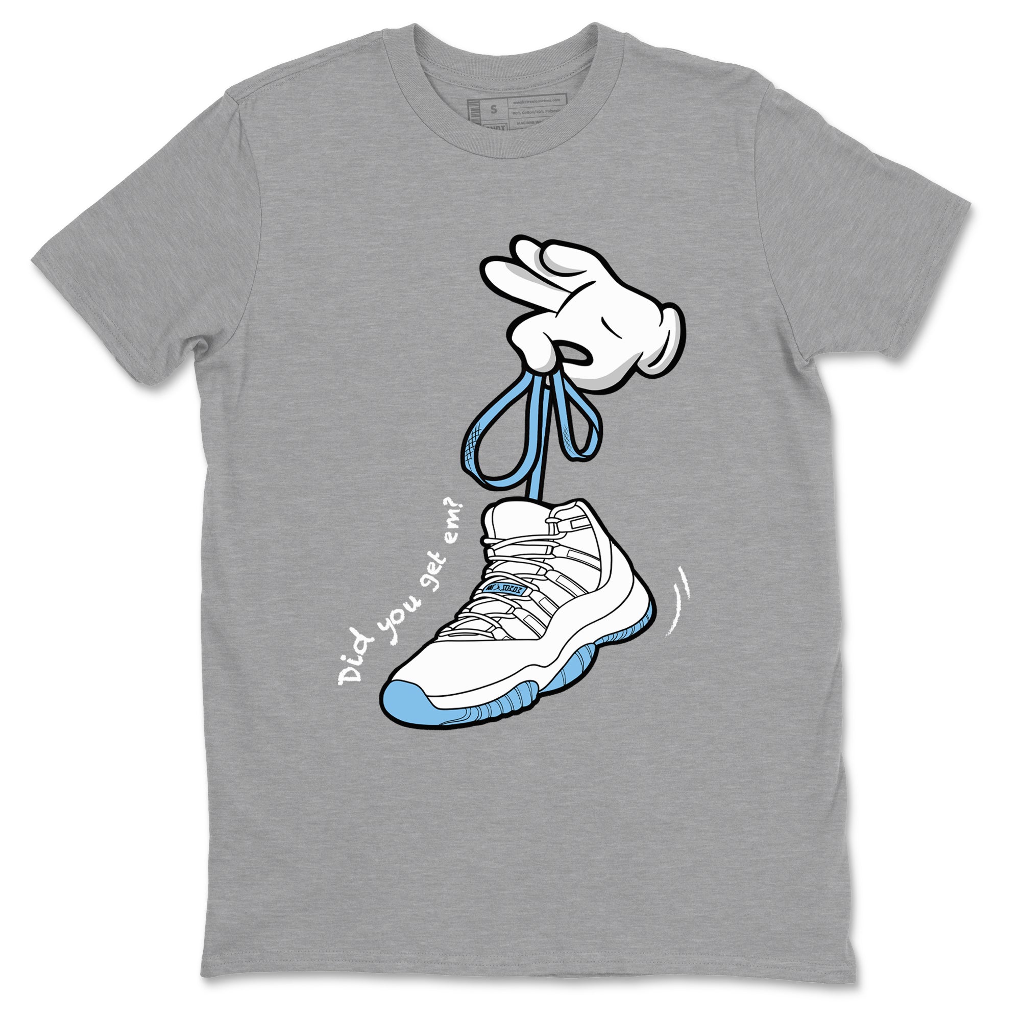Cartoon Hands snkmatch Tees - Air Jordan 11 Legend Blue