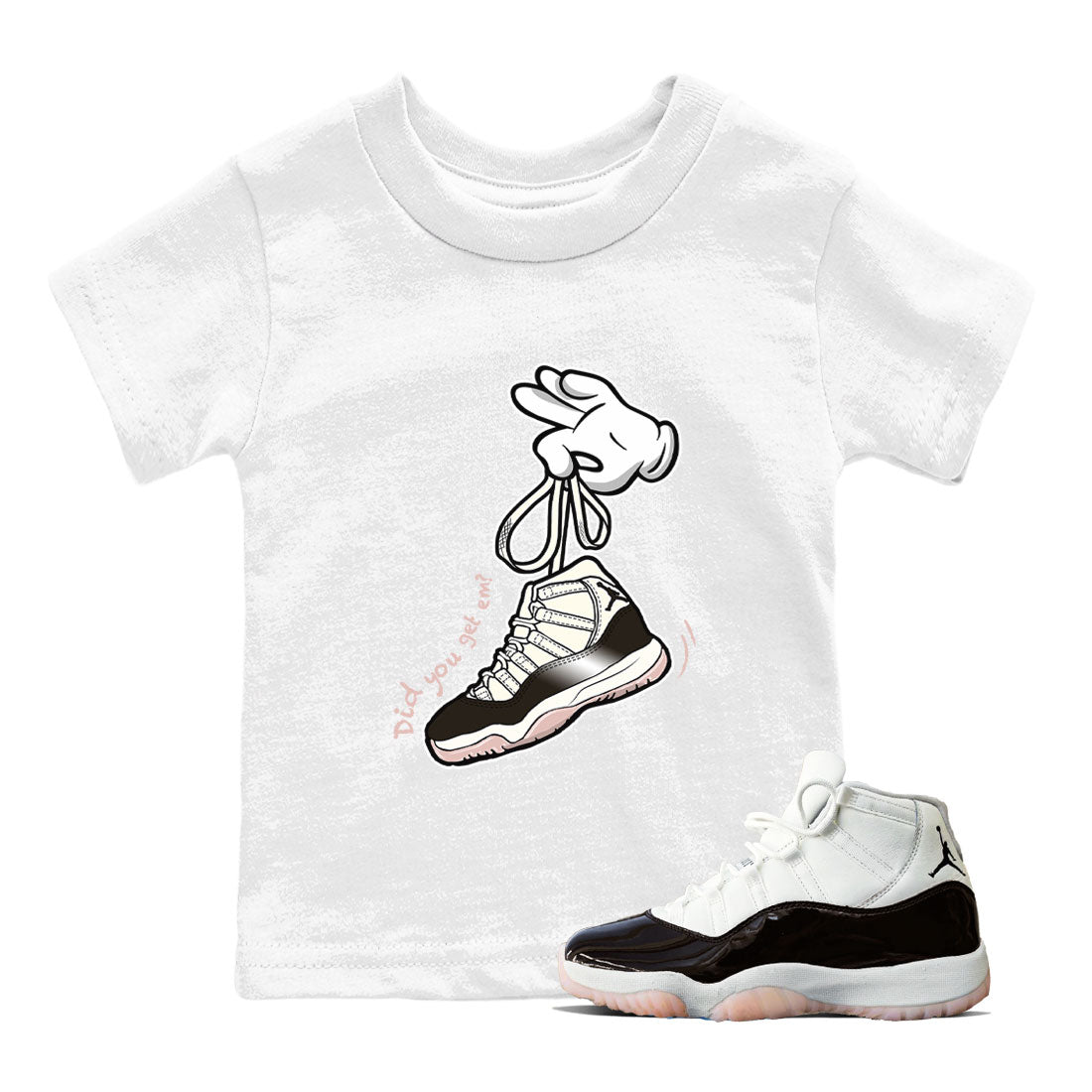 Cartoon Hands snkmatch Tee Kids - Air Jordan 11 Neapolitan