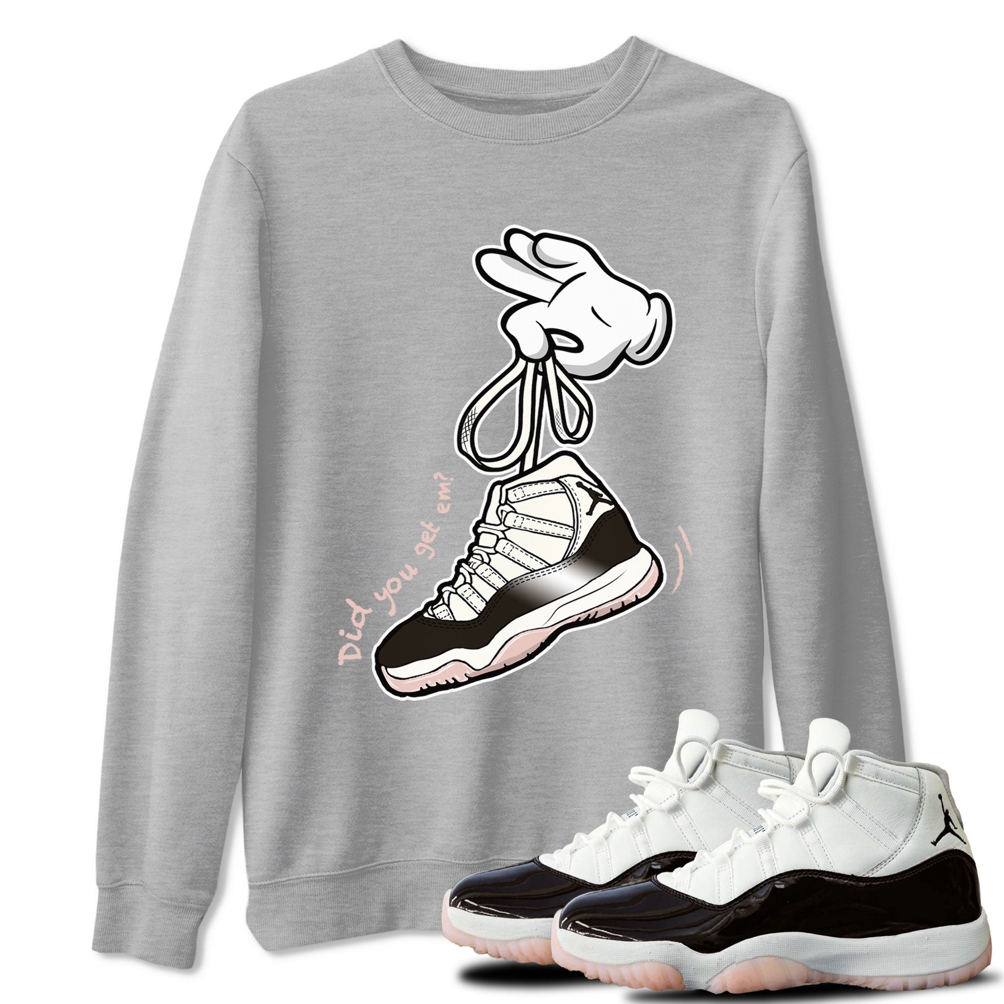 Cartoon Hands snkmatch Tee - Air Jordan 11 Neapolitan