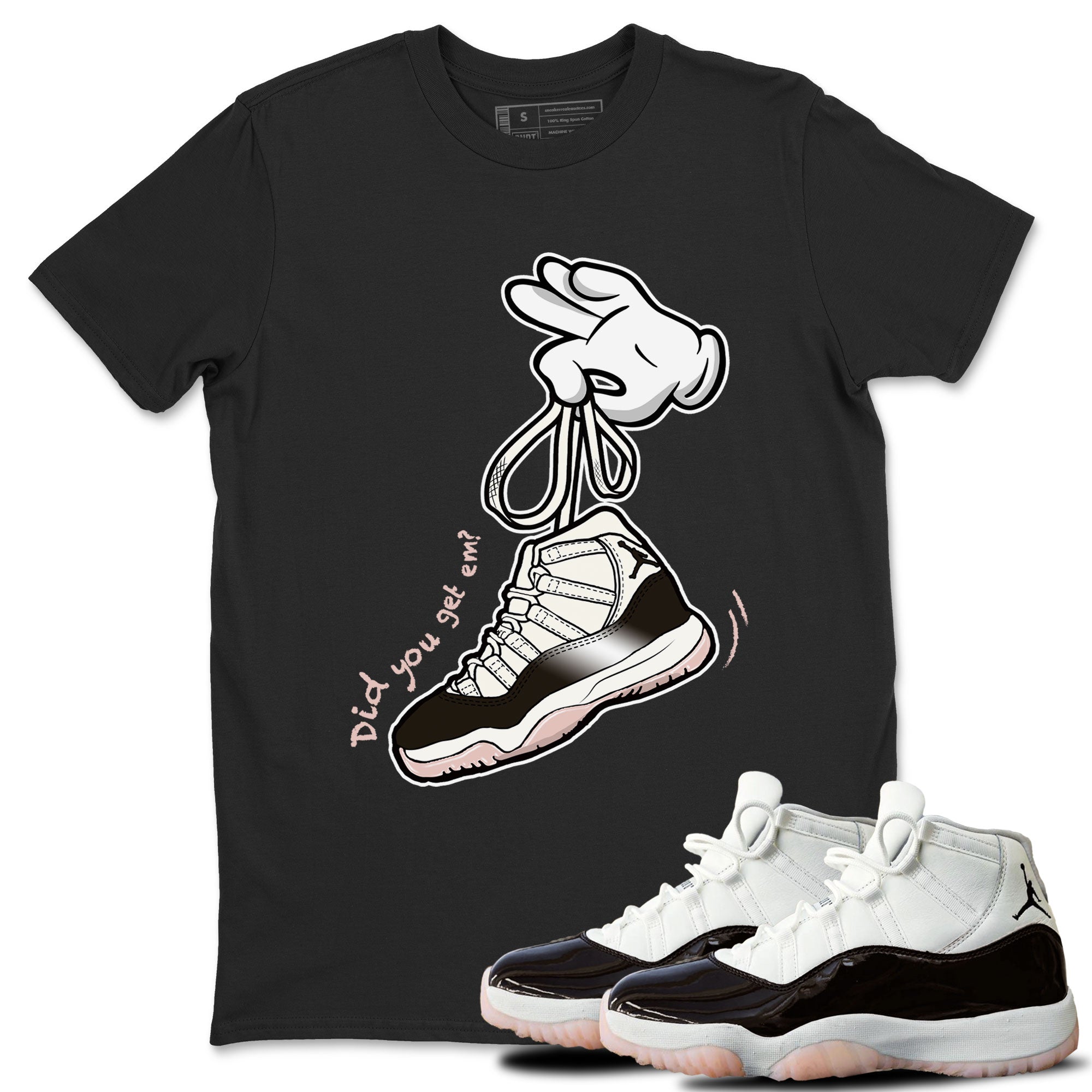Cartoon Hands snkmatch Tee - Air Jordan 11 Neapolitan