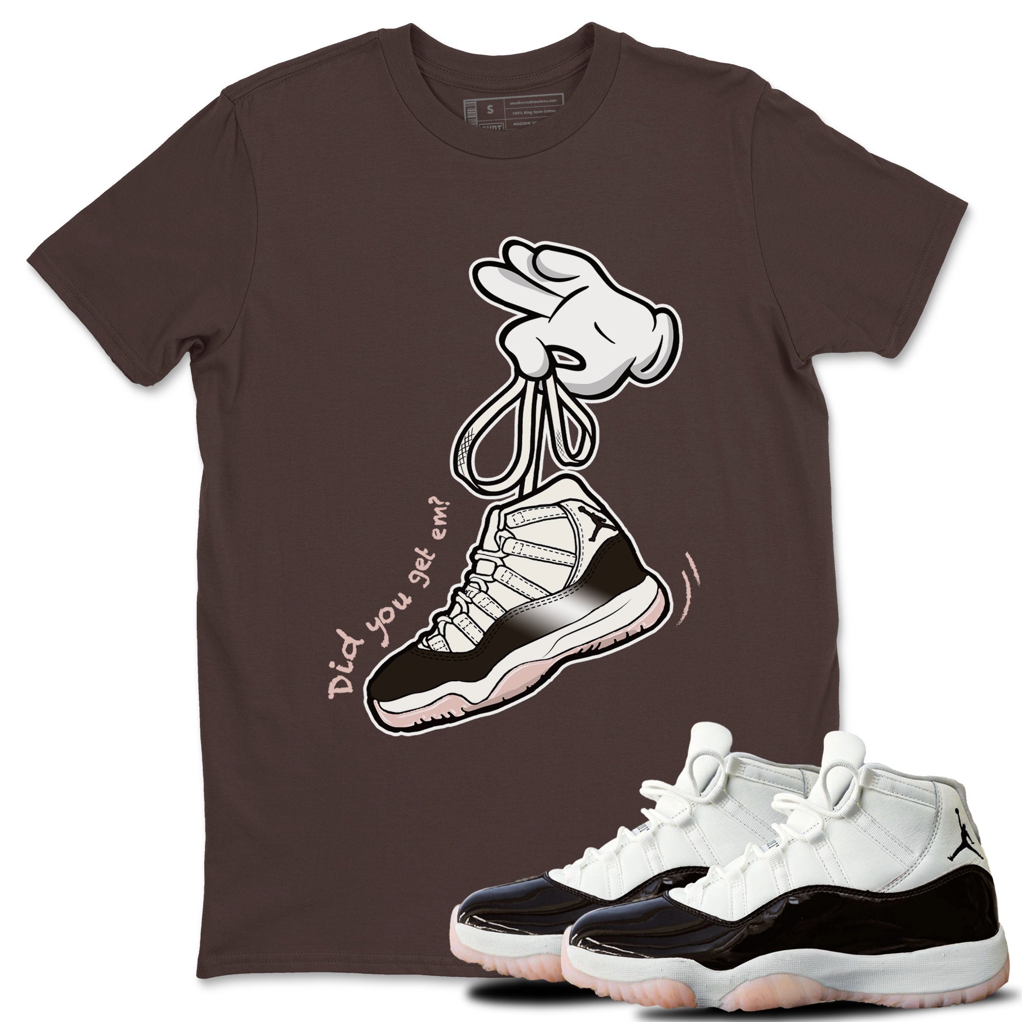 Cartoon Hands snkmatch Tee - Air Jordan 11 Neapolitan