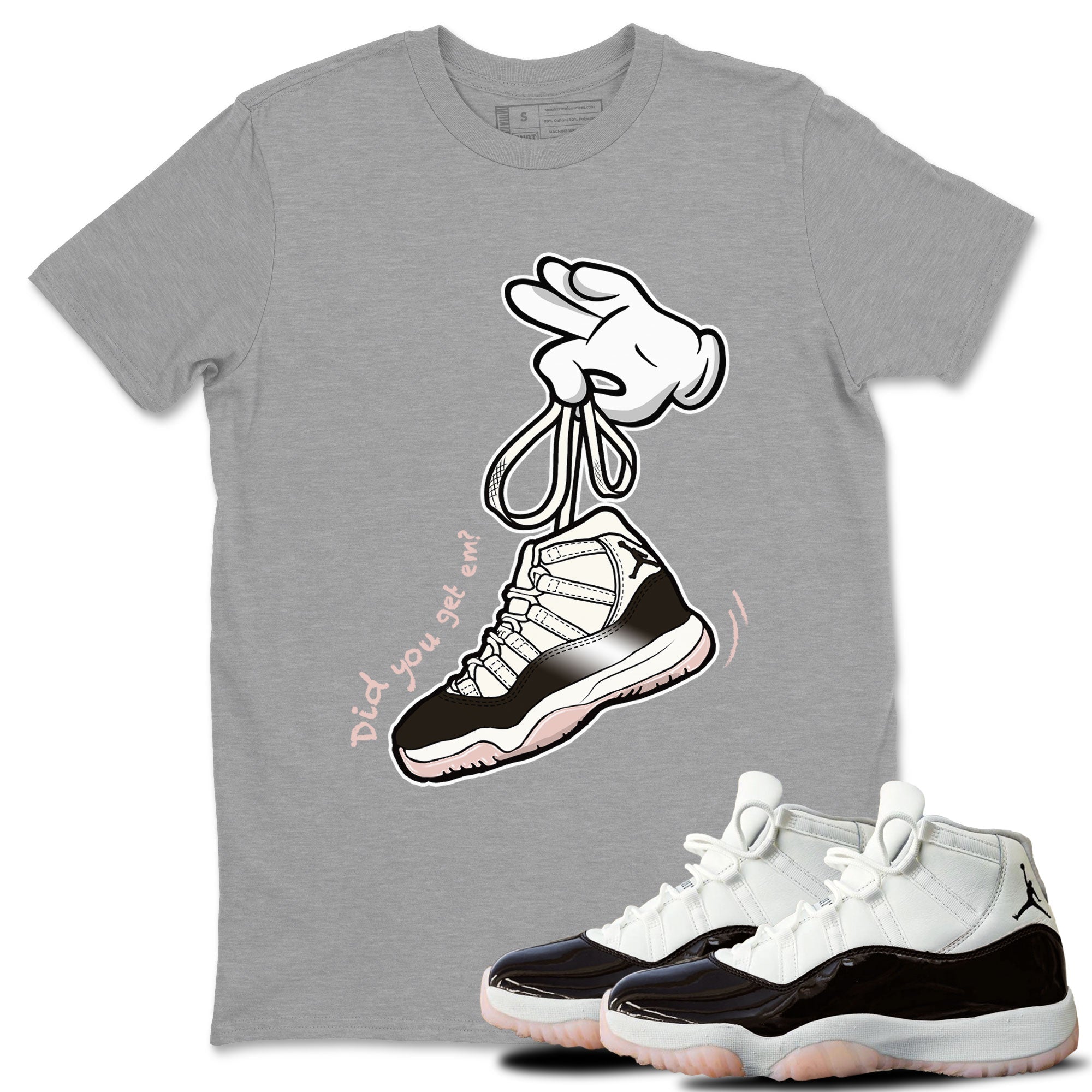 Cartoon Hands snkmatch Tee - Air Jordan 11 Neapolitan