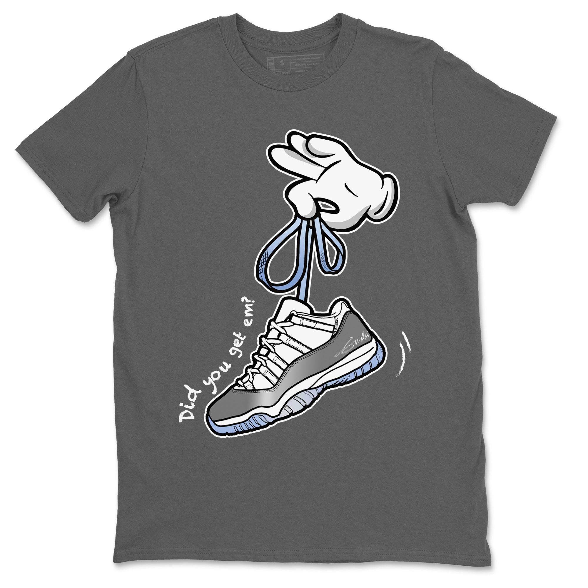 Cartoon Hands Unisex Tops - Air Jordan 11 White Cement