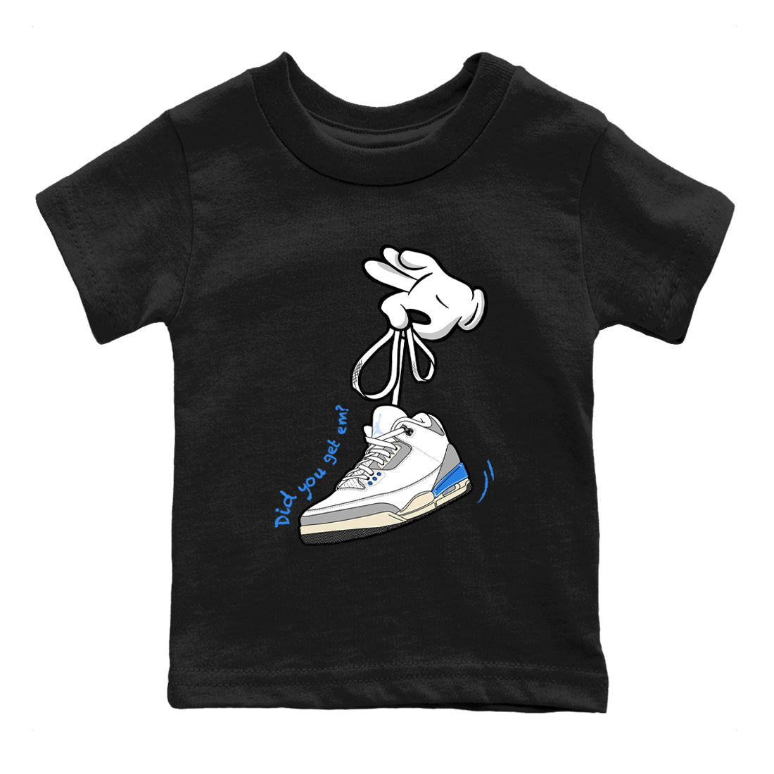 Cartoon Hands snkmatch Tees Kids - Air Jordan 3 Lucky Shorts