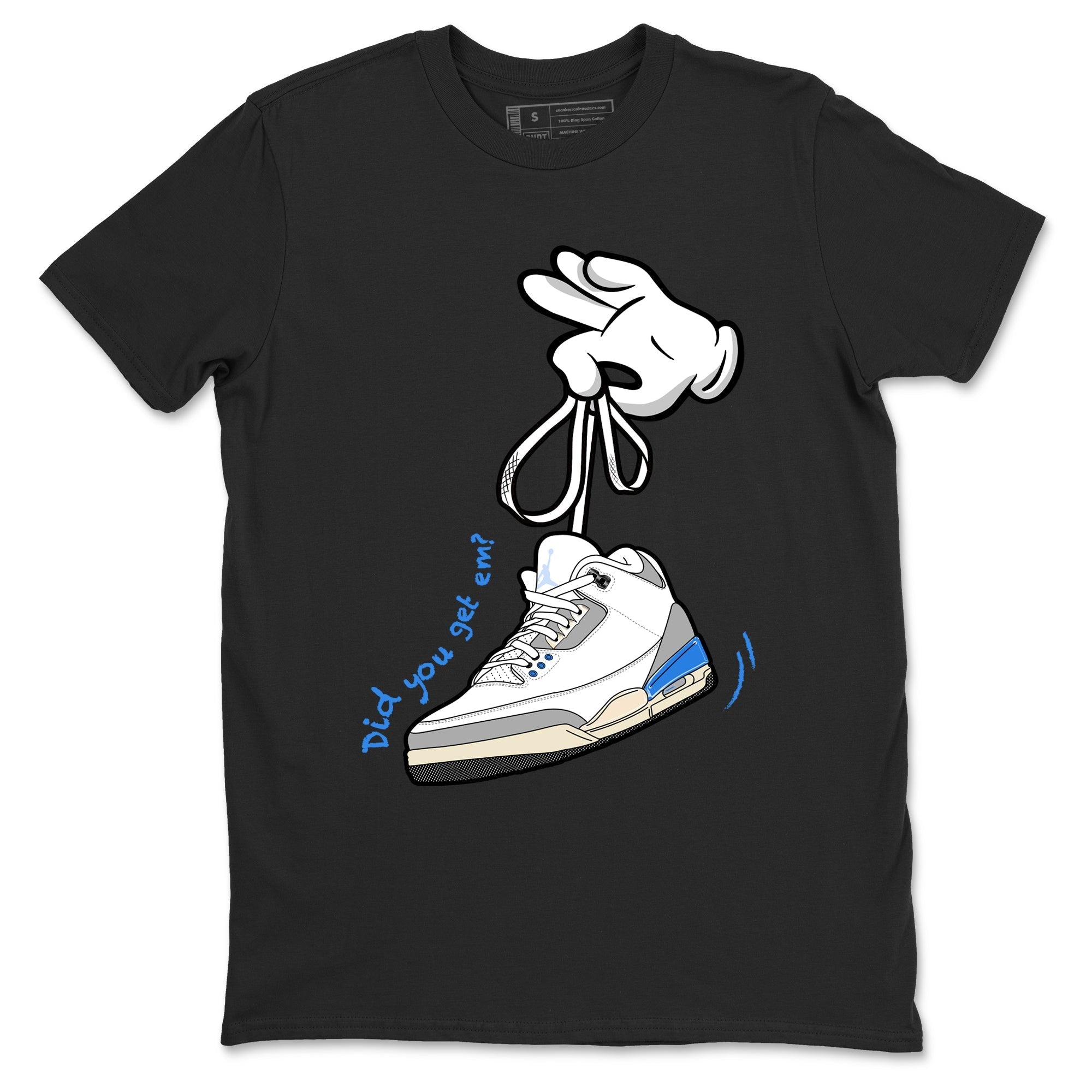 Cartoon Hands snkmatch Tees - Air Jordan 3 Lucky Shorts