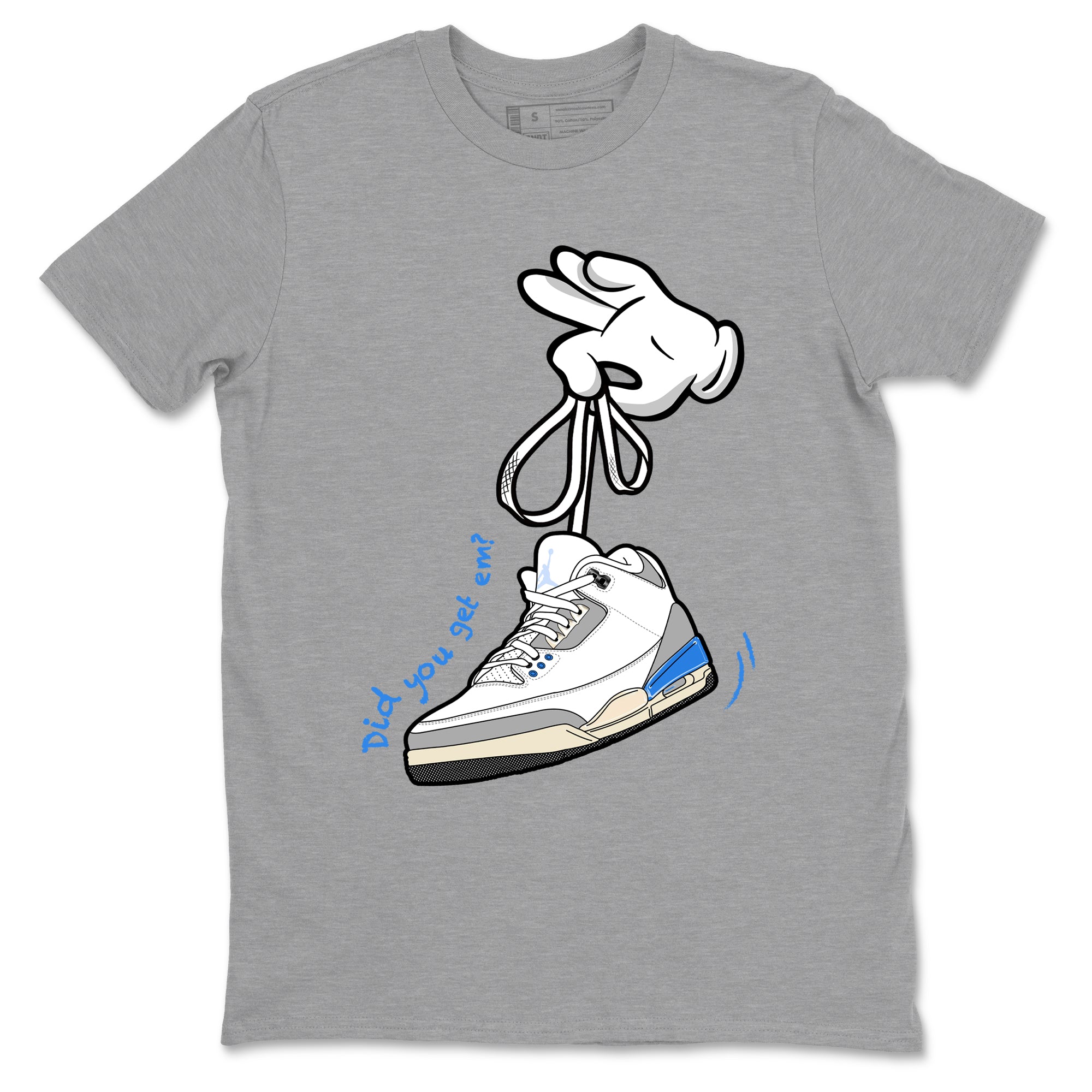 Cartoon Hands snkmatch Tees - Air Jordan 3 Lucky Shorts